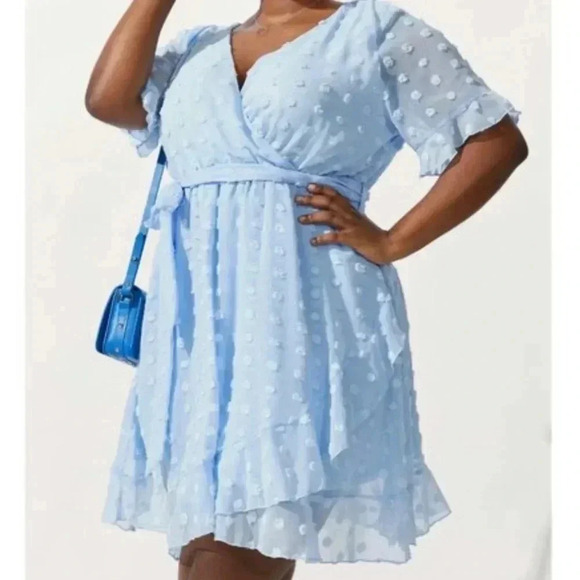 Plushe Baby Blue Dress - Picture 1 of 7